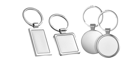 1.3 Square Metal Sublimation Key Chain