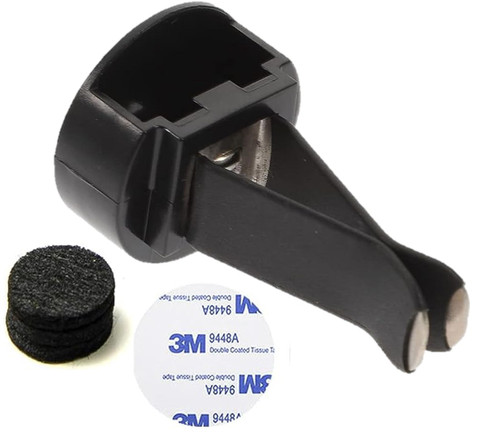 Black Air Freshener Vent Clip with Adhesive
