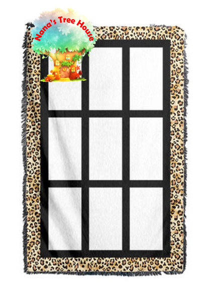 9 Panel Sublimation Throw Blanket