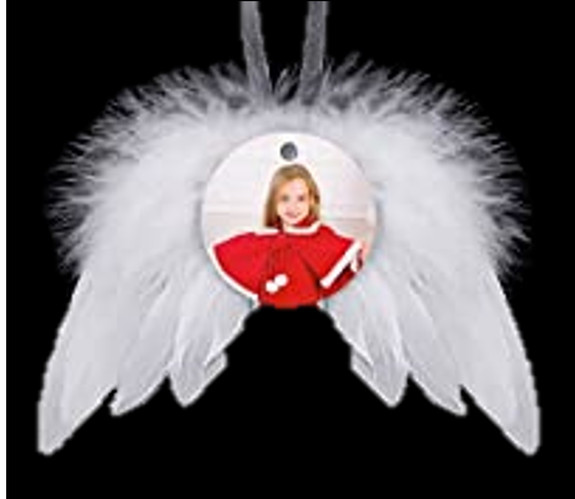 Sublimation Blank angel wing ornament with feather wing, sublimation  ornament x 10pcs - Free Shipping