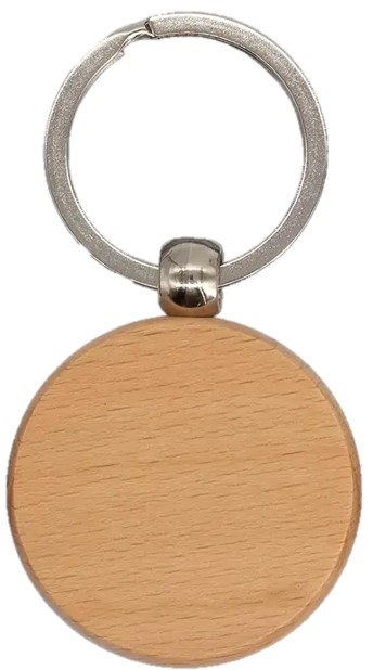 Wood Large Key Rings Wood Shape Blank with Key Ring