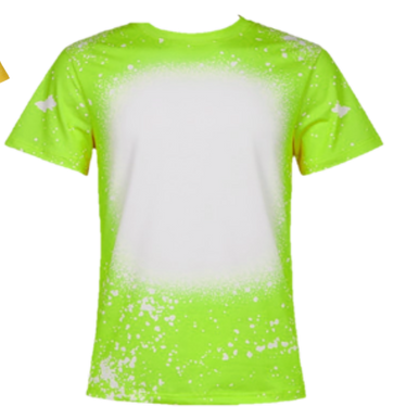 Neon yellow bleached shirt clearance