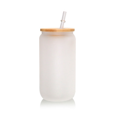 Sublimation Glass Tumblers With Bamboo Lid And Straw - Temu