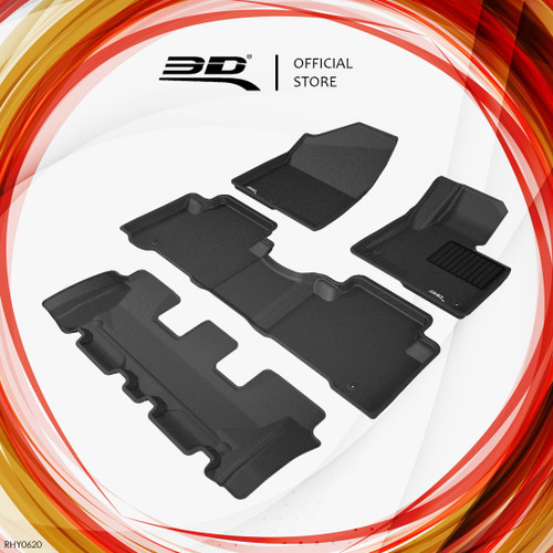 3D MAXpider KAGU Floor Liner for Hyundai Santa Fe (DM) PIC 1
