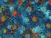 Color Craze Fabric,   Flowers Teal, By-the-yard., By-the-yard.