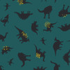 AGF Fabric Esoterra Small Green Dinosaurs, By-the-yard.