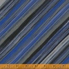 Windham Fabrics Vista Grey Blue Diagonals, By-the-yard.