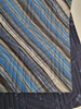 Quilted Fabric, Windham Fabrics Vista Grey Blue Diagonals, 1-1/2 yards