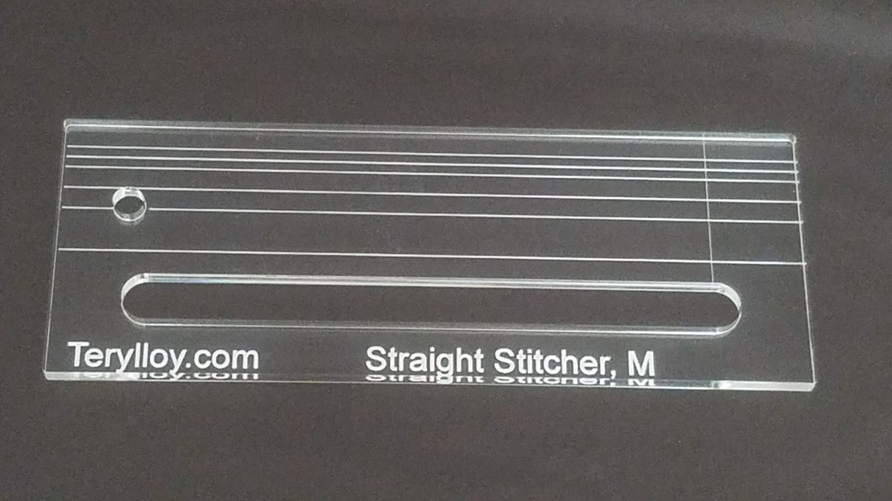 1/4" Quilting Template, Straight Stitcher / Slotted Ruler, M, No Opening