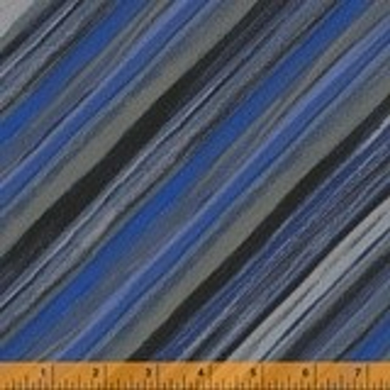 Windham Fabrics Vista Grey Blue Diagonals, By-the-yard.