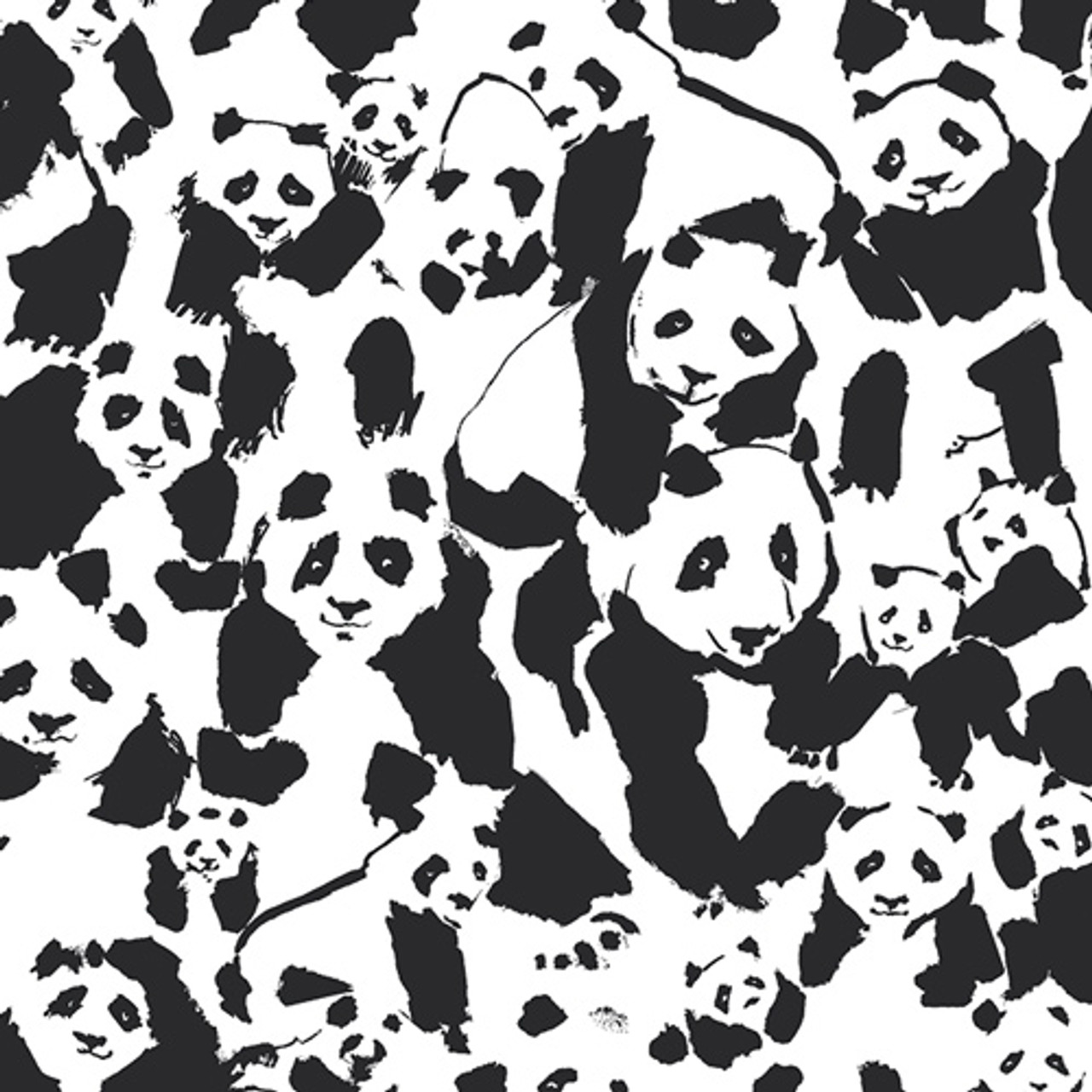 AGF Fabric Pandalicious Pandalings Pod Addured, By-the-yard.