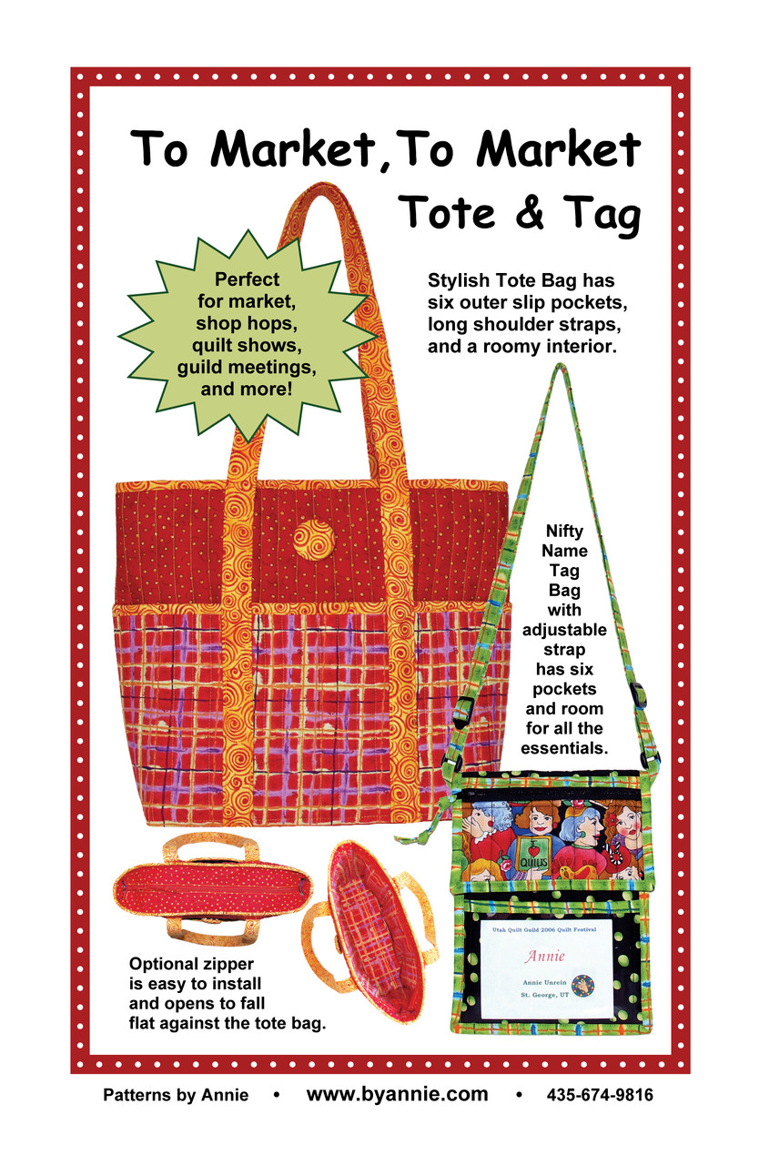 To Market, To Market Tote & Tag Pattern
