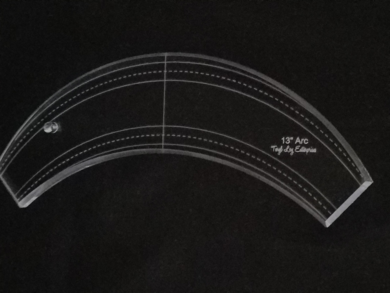 3/8" Quilting Template, Arc 13"