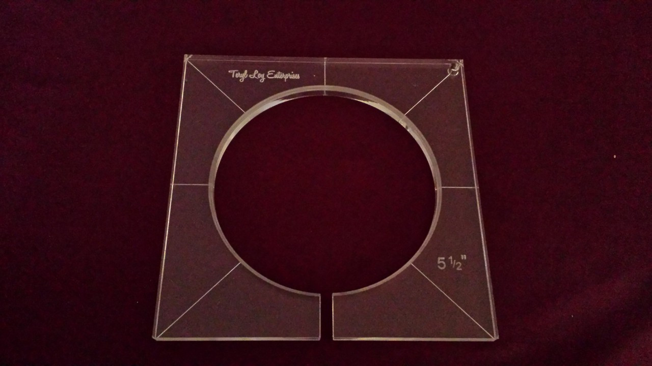 Inside Circle Template, 5-1/2 inch diameter