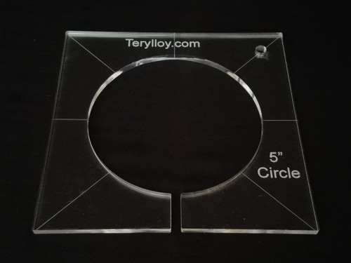 1/4" Quilting Template, Circle 5" (Blemished)