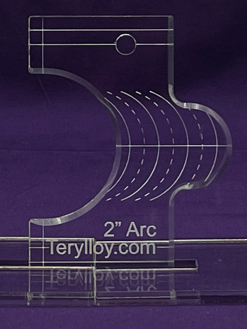 3/8" Quiltin g Template Arc 2"