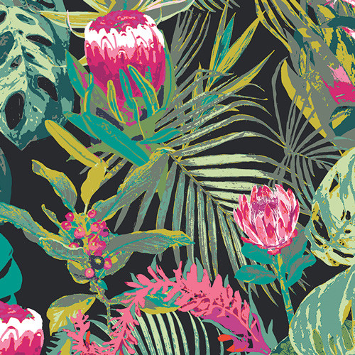 AGF Fabric Esoterra Tropicalia Dark, By-the-yard.