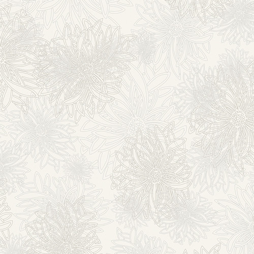 AGF Fabric Floral Elements Chalk, By-the-yard.
