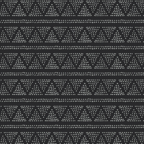 AGF Fabric Fusion Silkroad  Blk/Wht Triangle Dots, By-the-yard.