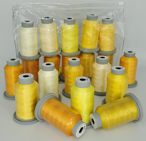 Yellow Collection Glide Thread, 12 spools