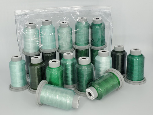 Green Collection Glide Thread, 12 Spools