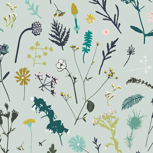 AGF Fabric Esoraterra Plantae Auro, By-the-yard.