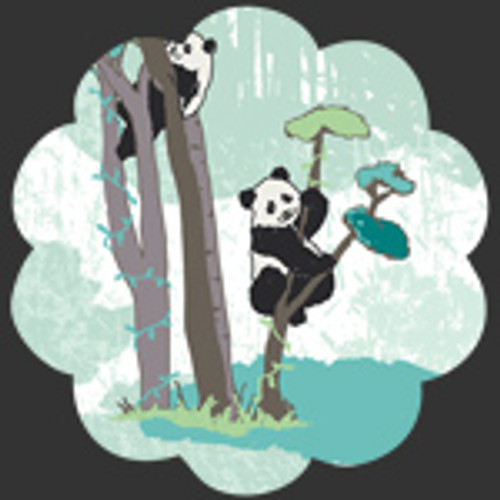 AGF Fabric Pandalicious Recess, Panda Panel, By-the-yard.