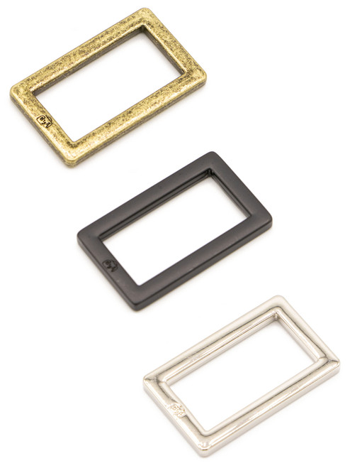1 inch Rectangle Ring, Set of 2