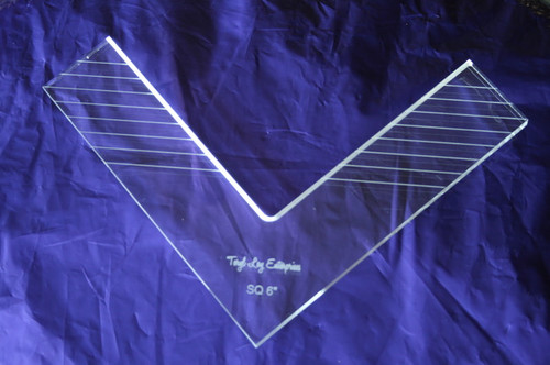 3/8" Quilting Template, Right Angle 13" Ruler