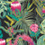 AGF Fabric Esoterra Tropicalia Dark, By-the-yard.