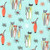 Michael Miller Aqua Cats, By the yard