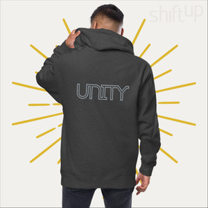 Unity Unisex fleece zip up hoodie