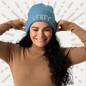 Unity Organic ribbed beanie
