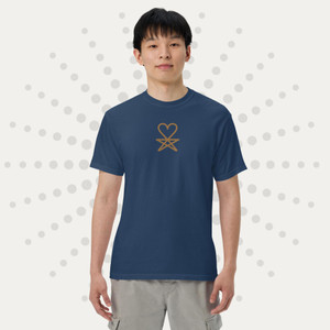 Start with Heart Unisex garment-dyed heavyweight t-shirt
