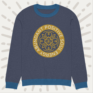 Abundant Soul Energy Knitted crew neck sweater