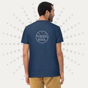 Happy Soul Unisex garment-dyed pocket t-shirt Happy Soul Unisex garment-dyed pocket t-shirt