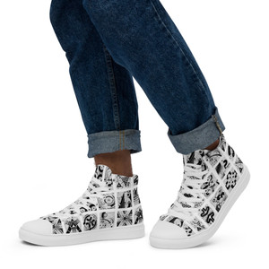 "Soul Seeds" Men’s high top canvas shoes "Soul Seeds" Men’s high top canvas shoes
