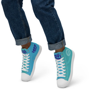Love Unites Men’s high top canvas shoes Love Unites Men’s high top canvas shoes
