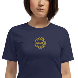 Embroidered Yellow Springs Sunflower Unisex t-shirt Embroidered Yellow Springs Sunflower Unisex t-shirt