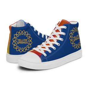 YS Flower Men’s high top canvas shoes - YS Flower Men’s high top canvas shoes -