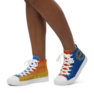 YS Flower Women’s high top canvas shoes YS Flower Women’s high top canvas shoes