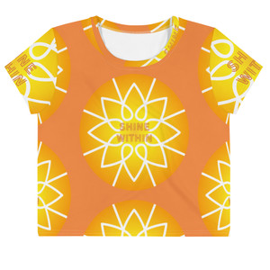 Shine Within All-Over Print Crop Tee Shine Within All-Over Print Crop Tee