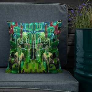Lowrider series "Swamp Beast" Premium Pillow
