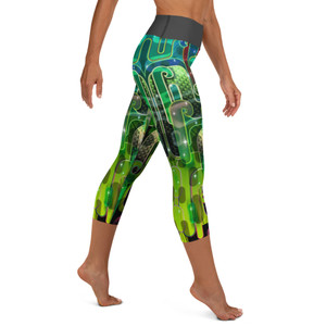 Lowrider series "Swamp Beast" Yoga Capri Leggings Lowrider series "Swamp Beast" Yoga Capri Leggings