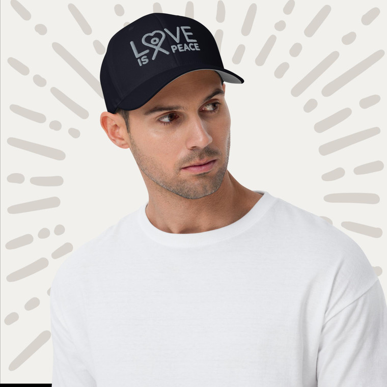 Love is Peace Structured Twill Cap