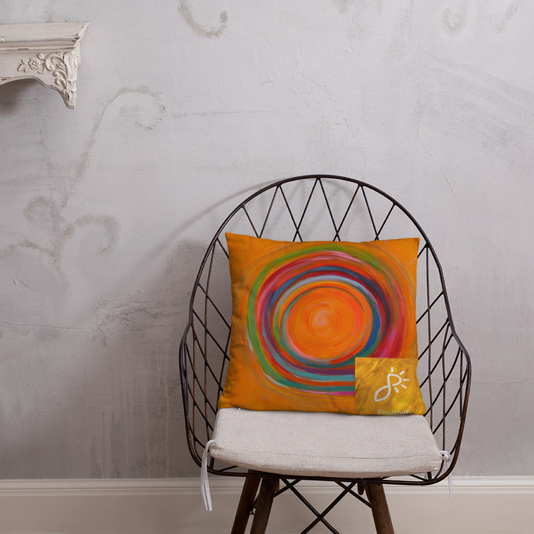 Positivity Art Pillow