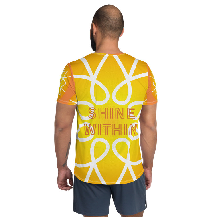 Shine Within All-Over Print Men's Athletic T-shirt