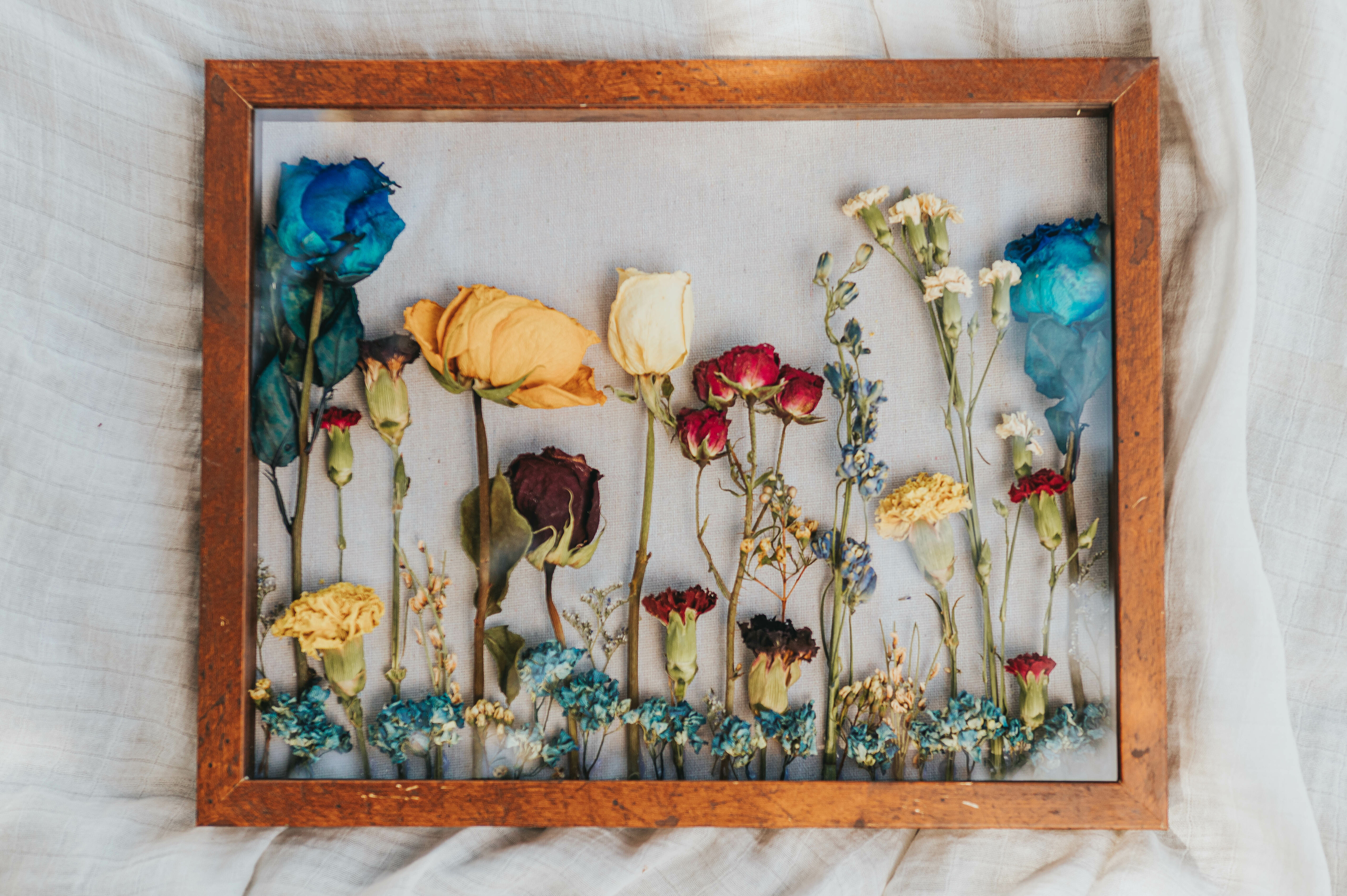 SHADOW BOX 11 x 14 x 6.2 WITH SOFT VELVET BACKING AND PINS-pinkseagulldesign  - Pink Seagull Design