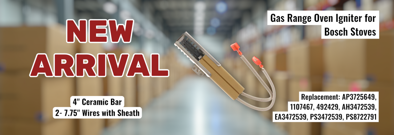 Exact Replacement 00492429 Gas Range Oven Igniter for Bosch Thermador