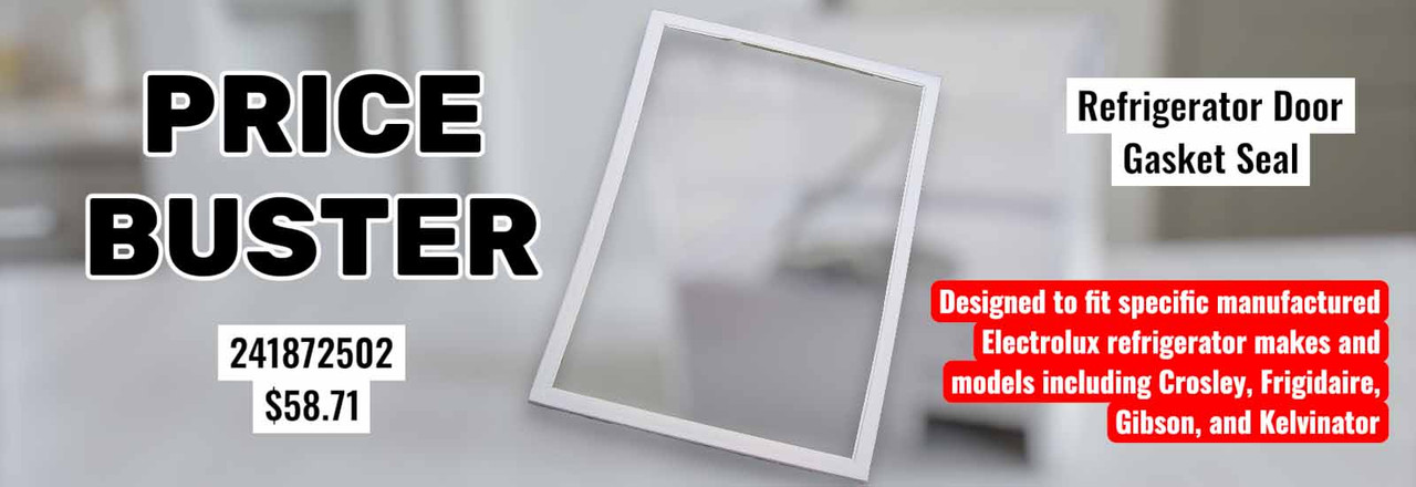 Refrigerator Door Gasket Seal designed to fit Electrolux, Frigidaire, Crosley, Gibson, Kelvinator